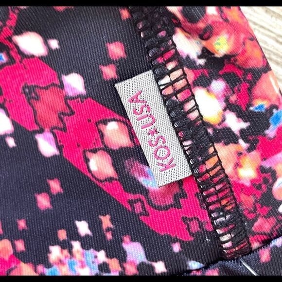 KOS USA pink multi color leggings NWT - Picture 5 of 13